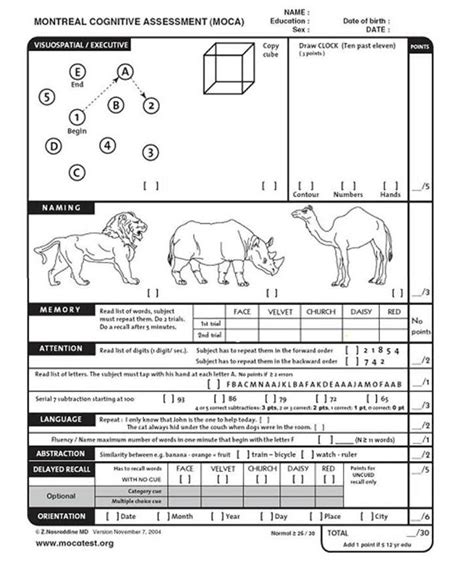 is mci screening test hard|free printable cognitive questionnaire.